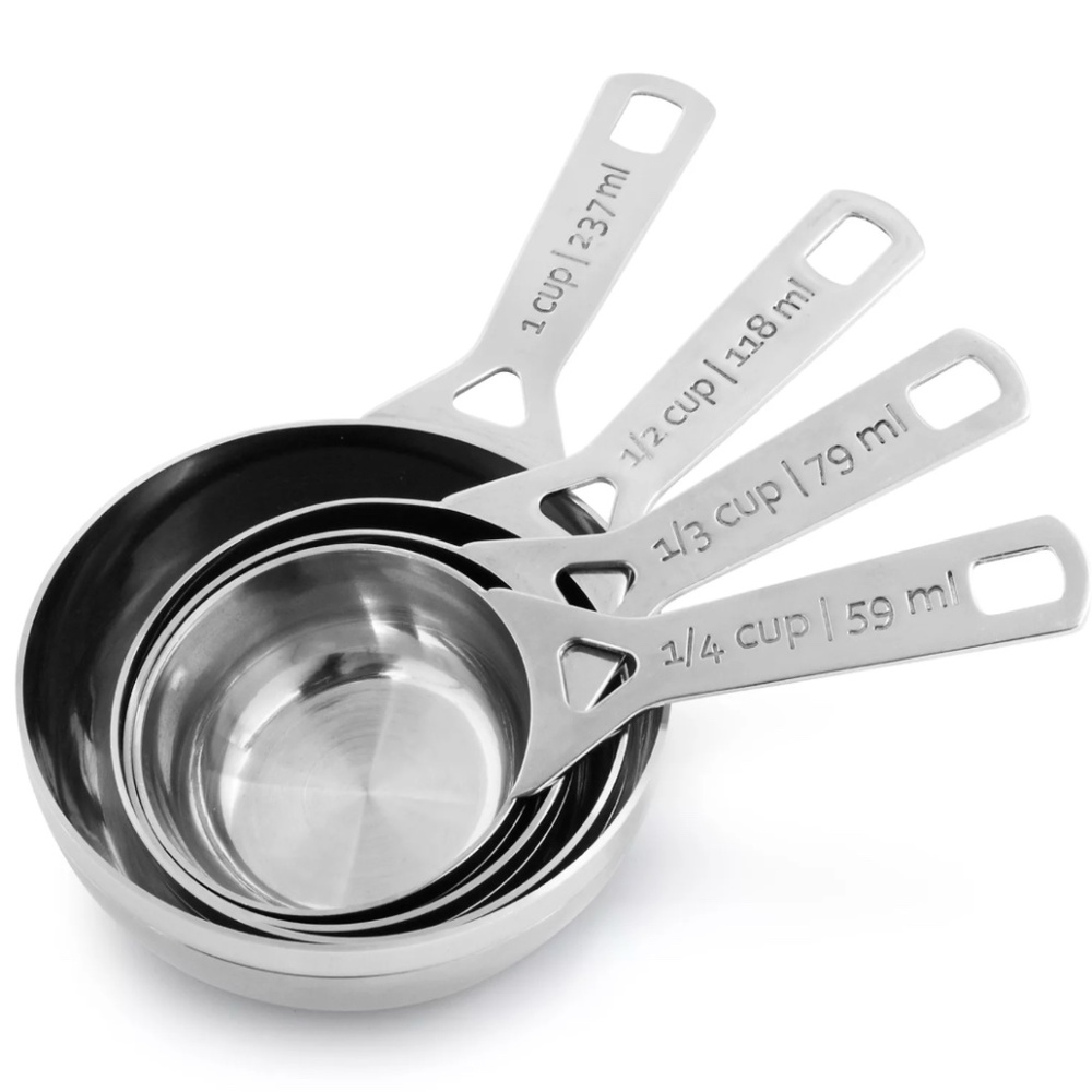 Stainless Steel Le Creuset Measuring Cup Set of 4 NWT